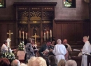 baptism at font